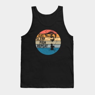 Eat, Sleep, Fish, Repeat Tank Top